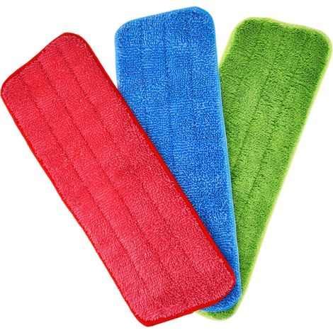 Confezione da 3 panni di ricambio in microfibra per mocio spray, panni Reveal per mocio umido/asciutto, testine di ricambio piatte per la pulizia dei pavimenti 42 x 14 cm