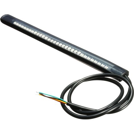 Bande lumineuse LED 48SMD pour moto, feu arrière stop clignotant, signalisation latérale (1/5)