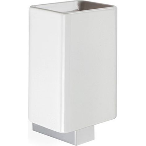 STILHAUS Gea portabicchiere ceramica cromato codice prod: 000GE1008