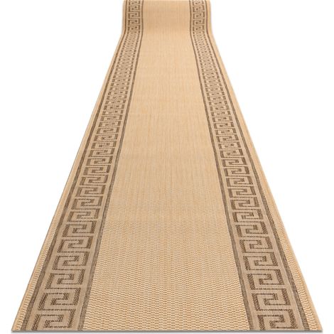 Läufer SIZAL FLOORLUX Modell 20014 mais / coffe 120 cm beige 120x400 cm