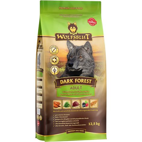 Wolfsblut Dark Forest Adult Trockenfutter - Wild mit Süßkartoffel 12,5 kg Trockenfutter (1/2)