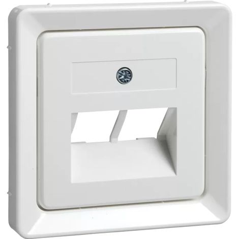 Elso Zentralplatte für 2xRJ45 FASHION/RIVA/SCALA reinweiß 503664 (1/2)
