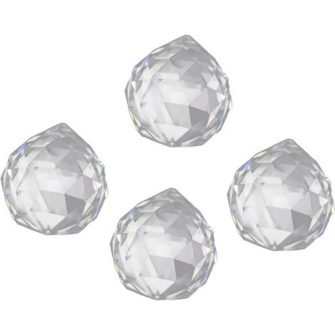 EXCEART 4pièces Pendentif Cristal Suspendu Ornements Portables pour Porte Ou Fenêtre Décoration Intérieure pour Voiture Accessoires pour Mariage Fête Ou Costume (1/5)