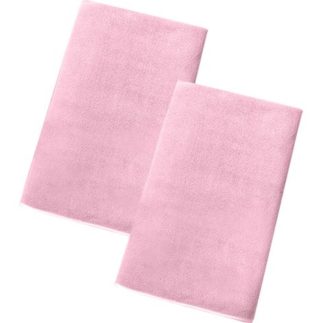 Serviette de gym 100 % coton, serviette d'entraînement sportif, ultra douce et absorbante, lot de 2, 33 x 100 cm (1/4)
