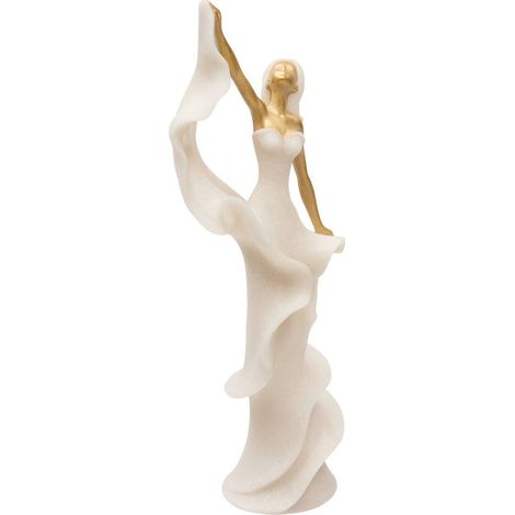 Femme dansante déco Casey H.35cm blanc - Atmosphera créateur d'intérieur