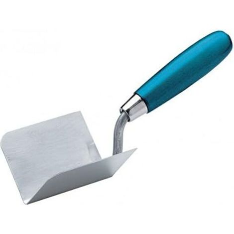 Truelle pour angles intérieurs manche bois 8 x 6 cm