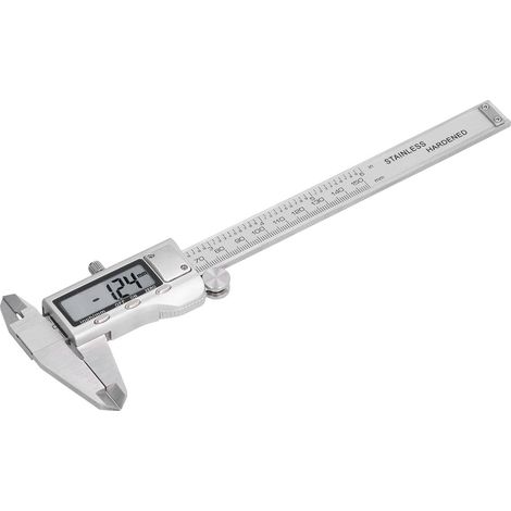 Pied à coulisse numérique électronique réglable en acier inoxydable, outil de mesure 0-150 mm (1/5)
