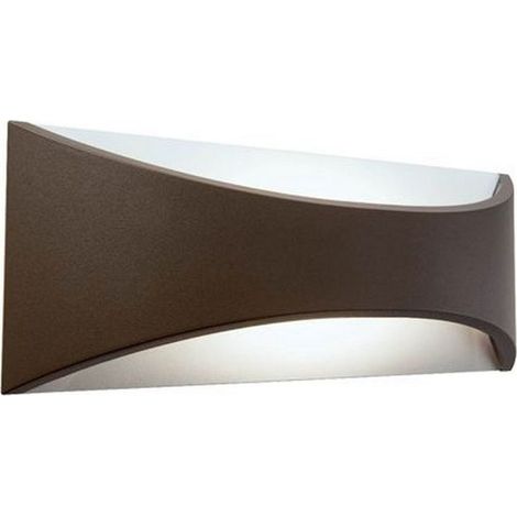 applique led "moon" marrone 12w, bianco naturale (1/5)
