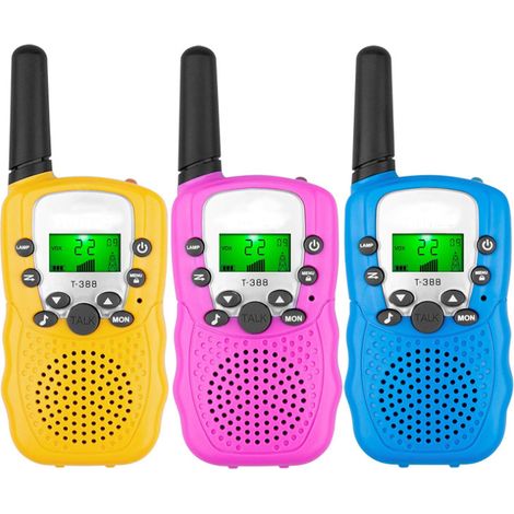 Lot de 3 talkies-walkies pour enfants, jouets radio bidirectionnels pour garçons et filles-AquaForge (1/4)