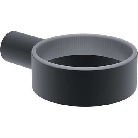 Nimco Bormo - Supporto per dispenser, bicchiere o dispenser di sapone, nero opaco BRC 11050X-90