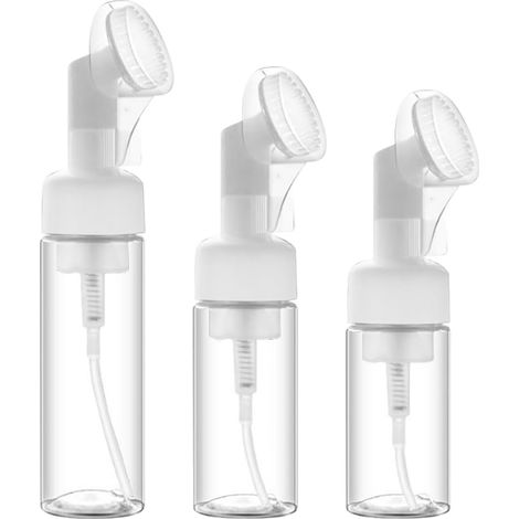 transparente Schaumspender – Weiches PET mit Silikonbürste – Für Seife, Shampoo und Duschgel – Für Zuhause und unterwegs – 100 ml, 150 ml, 200 ml (1/5)