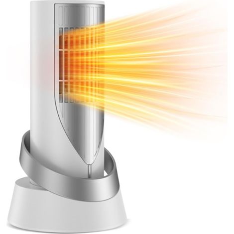 Mini calefactor cerámico PTC de 1200 W, termostato silencioso de 45 dB.