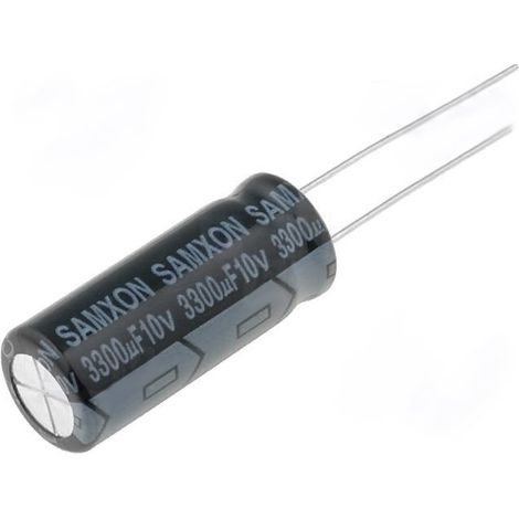 Condensador Electrolitico 3300uF 10Vdc Medidas 10X25mm
