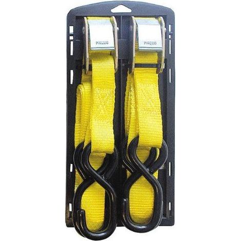 CINTURA CON MORSETTO TENSIONE CINGHIA TENDITORE A MORSETTO BLOCCO FISSAG. 27786V MT 1,9 2 PEZZI (16203)