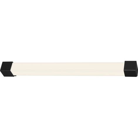 BRILONER ACIOTIS BLACK Spiegelleuchte, IP44 Spritzwasserschutz, Neutralweißes Licht, 2 in 1 Montage, schwarz, 34 x 6,7 x 2,8 cm