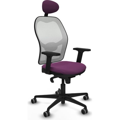 Sedia da ufficio piqueras y crespo Jorquera bianco similpelle (1/2)