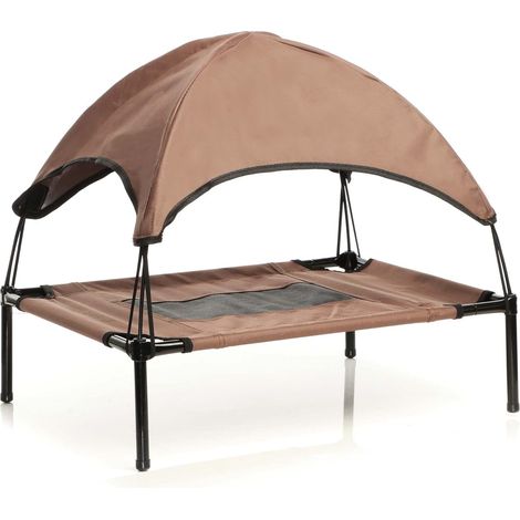 1 Transat Pour Chien XL Avec Toit Amovible Structure En Fer Tissu Oxford Usage Intérieur Extérieur