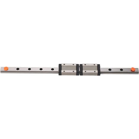 Rail de guidage linéaire de 300mm avec 2 blocs coulissants, guide de mouvement MGN12H pour imprimante 3D, Machine CNC