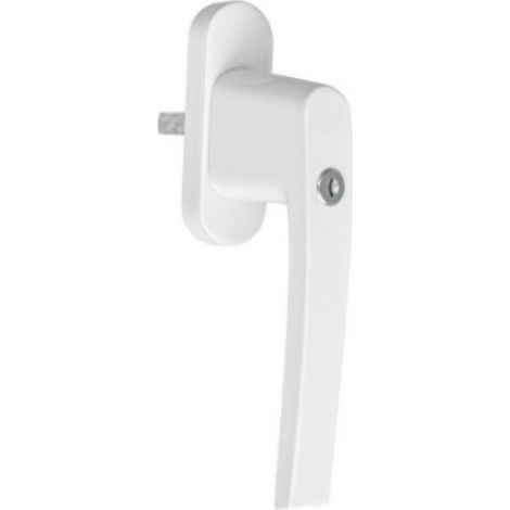 FPLUS manilla ventana con llave blanca mod.2550 , Manilla para ventanas con llave. Cuadradillo de 7 mm. Incluye dos llaves. Llaves iguales.