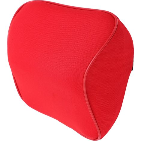 Oreiller cervical universel rouge confortable en mousse à mémoire de forme pour siège auto (1/5)