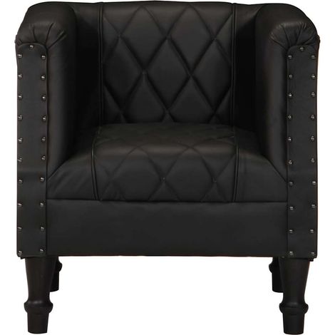 Maison Exclusive - Sessel Schwarz Echtes Ziegenleder