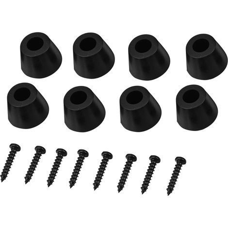 paires de pieds en caoutchouc 30x20mm avec patins anti-vibrations pour support d'enceinte, d'amplificateur de guitare et de vis incluses