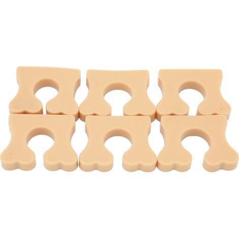 6 Correcteurs d'Ongles en Silicone Doux - Séparateurs d'Orteils Individuels pour Soulager les Douleurs Plantaires, Diviseur d'Orteils Confortable (1/5)