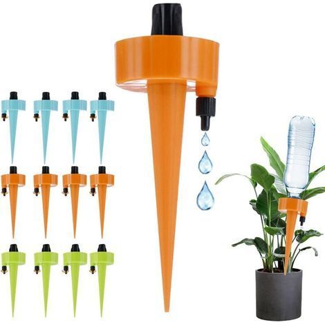 12pcs Kits d'arrosage Goutte à Goutte, Goutte à Goutte Bouteille Irrigation Systèmes d'arrosage Automatique pour Jardin Plantes en Pot D'intérieur Extérieur (1/4)
