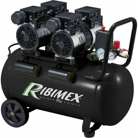 Compressore d'aria a batteria da 220-240 V - PRCOMP2/50SILR - Ribimex