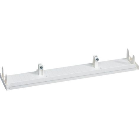 Hager – Embout pour goulotte électrique Gamma+ 18 – Blanc pur – 2 ergots anti cintrage – Fixation quickfix pour installation rapide (1/3)