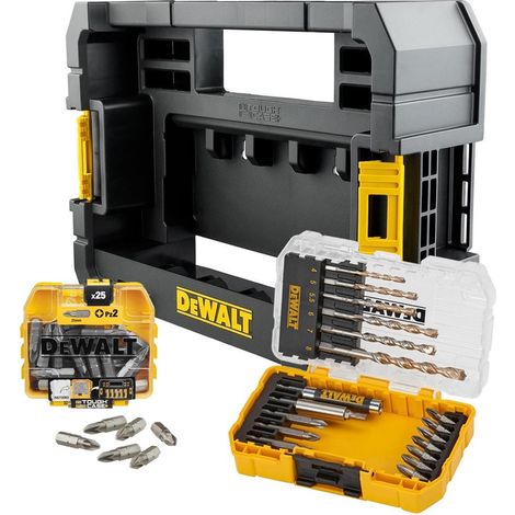 Dewalt 44 Piece EXTREME Masonry Drill Bit Screwdriver Set Tough Case TStak Caddy (1/4)
