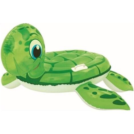 TRADE SHOP - Cavalcabile Gonfiabile Tartaruga Galleggiante Bambini 140x140 Cm Maniglie 41041 - (1/5)