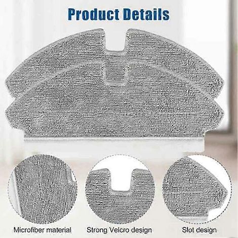 Chiffon de nettoyage pour aspirateur Dreame Mova M1/Trouver M1 - Pièces de rechange - Accessoires de nettoyage ménager efficaces - Édition 12 pièces - 0923