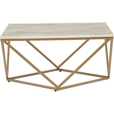Coffee Table MALIBU Marble/ Gold (1/5)