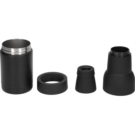 Thermos Isotherme Double Paroi en Acier Inoxydable avec Ouvre-Bouteille Noir (1/5)