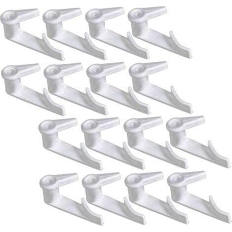 100 Pièces Clip de Fixation pour Plafonnier LED Accessoires Plastique pour Lampe de Plafond Installation Facile et Sécurisée pour Cuisine Chambre et Autres Intérieurs