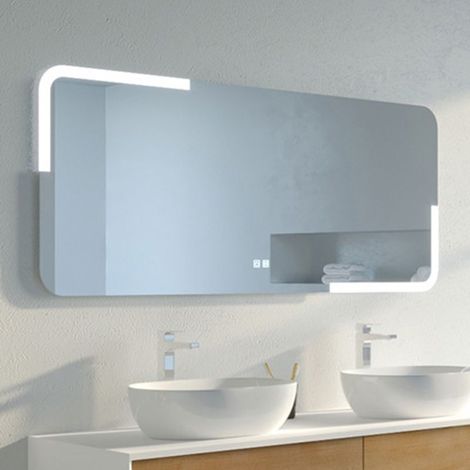 Miroir rectangulaire à LED PRISMA 1600 (1/4)