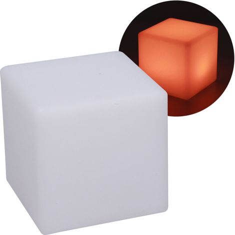 Lampe LED cube avec télécommande, RGBW, 16 couleurs réglables, 4 modes, veilleuse durable pour intérieur, bar, karaoké.