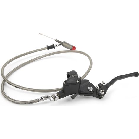 Levier de frein et d'embrayage hydraulique 22mm avec câble 120cm pour moto tout-terrain et scooter 125 150 180 200 250cc (1/5)