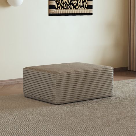 Ottomana modular, chaise lounge reversible, tejido de pana suave, camel (1/5)