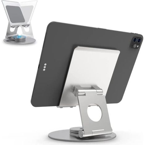BelleRise - Support pivotant pour iPad, support en aluminium pour tablette