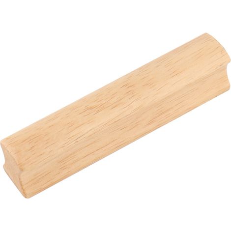 2 Stück Holzmöbelgriff 128 mm, Holzschubladengriff, Holzschrankgriff, Küchenschrankgriff, helle Eichenholzgriffe, Holzgriff