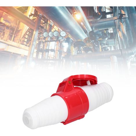 Fiche industrielle étanche IP44 + connecteur, triphasé à quatre conducteurs, 380V415V/16A, 3P+T. (1/5)