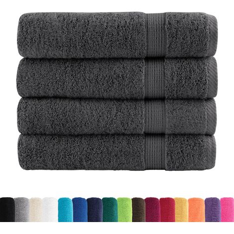 Serviettes de bain de qualité supérieure SOLUND 4 pcs,Serviette de douche CFW121285 (1/5)