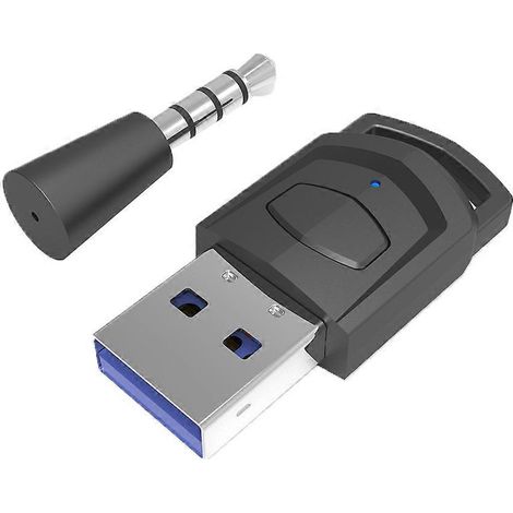 Émetteur sans fil compatible Bluetooth avec microphone et casque audio adaptateur 3,5 mm pour PS5 et PC (1/5)