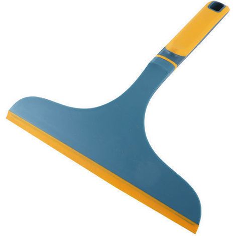 Raclette pour Vitres Voiture Outil de Nettoyage Multifonction Double Face Plastique Solide Bleu et Jaune Essuie-Glace pour Pare-Brise et Fenêtres (1/5)