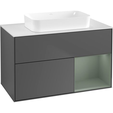 Villeroy & Boch F661GMGK Meuble sous-lavabo Finion F66 (1/2)
