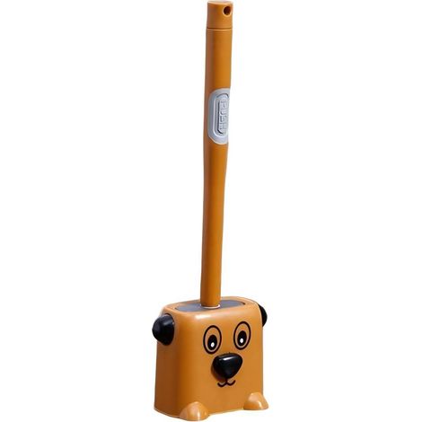 Brosse de nettoyage universelle Vasco (Silicone - Motif chien - Hygiène professionnelle - Marron)