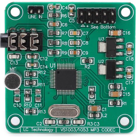 Module oscillateur cristal 12.288MHz pour décodage lecture MP3, enregistrement intégré (1/5)