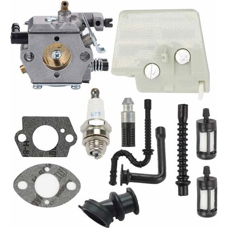 Carburatore WT 194 con filtro aria di ricambio per Stihl 024 026 MS240 MS260 024AV 024S. Sostituisce il carburatore Walbro WT 194 1 WT 22 per motosega, codice 11211200611. (1/4)